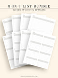 N107 | Checklist Bundle Template to Personalize Category