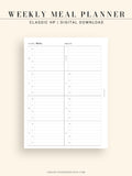 T108 | Weekly Meal Planner & Grocery Shopping List