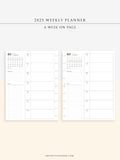 W108_01GX_WO1P_2023 | 2023 Dated Weekly Planner Inserts Printable Template