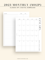 M114_2023 | 2023 Monthly Planner Printable Template (MO2P)