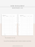 N115 | Home Management & House Maintenance Log