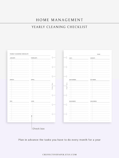 N115 | Home Management & House Maintenance Log – CreffectivePaper