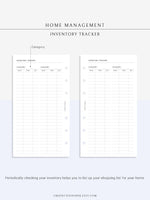 N115 | Home Management & House Maintenance Log