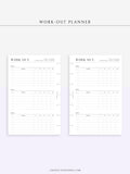 N121-3 | Work-out Planning, Fitness Planner, Wellness Journal
