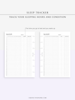 T132 | Monthly Sleep Tracker