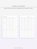 W102_V | Weekly Schedule Planner WO2P
