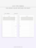 N116 | List-Type Inbox for Task, To-do, Project and Checklist