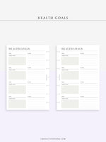 N121-2 | Health Goals Setting Planner, Wellness Journal
