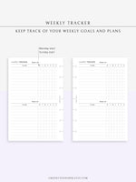 T118 | Weekly Habit and Goal Tracker