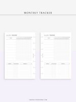 T130 | Monthly, Weekly, Daily Tracker