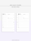 D111_C_2023 | 2023 Dated Daily Planner, Lined Layout, Day on a Page