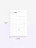D111_DO1P | Day on a Page, Daily Planner Printable Inserts Template