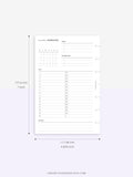 M108 | Monthly Overview, Month on a Page Printable Planner Inserts