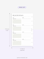 N121-2 | Health Goals Setting Planner, Wellness Journal