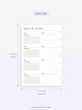N121-2 | Health Goals Setting Planner, Wellness Journal