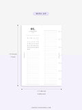 M118_2023 | 2023 Half-Page Calendar, Monthly Task list, Important Events Tracker