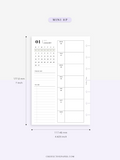 W108_01GX_WO1P_2023 | 2023 Dated Weekly Planner Inserts Printable Template