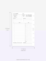 D108 | Daily Study Planner Inserts Printable Template