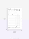 D108 | Daily Study Planner Inserts Printable Template