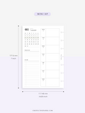 W108_01GX_WO2P_2023 | 2023 Dated Weekly Planner Inserts Printable Template