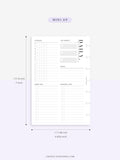 D114 | Daily Schedule Planner, Work & Personal Task Ver.