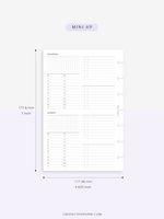 W117 | WO4P, Weekly 24-hour Schedule, To-do List Planner Template