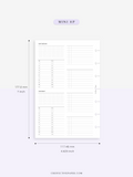 W117 | WO4P, Weekly 24-hour Schedule, To-do List Planner Template