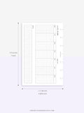 W102_H_2 | Horizontal Weekly Planner Printable