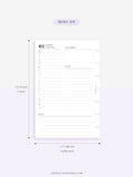 D111_C_2023 | 2023 Dated Daily Planner, Lined Layout, Day on a Page