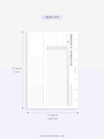 M115 | Monthly Project Timeline Template, Business Planner