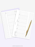 W102_H_2 | Horizontal Weekly Planner Printable