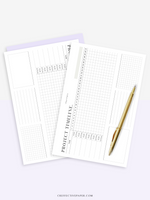 M115 | Monthly Project Timeline Template, Business Planner