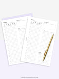 D111_DO1P | Day on a Page, Daily Planner Printable Inserts Template