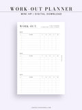 N121-3 | Work-out Planning, Fitness Planner, Wellness Journal