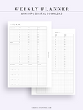 W102_V | Weekly Schedule Planner WO2P