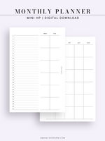 M120 | Basic Monthly Planner, MO2P