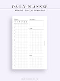 D111_DO1P | Day on a Page, Daily Planner Printable Inserts Template