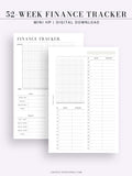 T123 | 52-week Finance Tracker, Yearly Graph Tracking