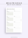N121-2 | Health Goals Setting Planner, Wellness Journal