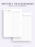 T128 | Monthly Goal & Habit Tracker, MO2P