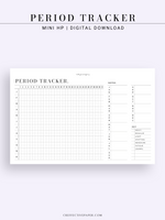 T127 | Menstruation Period Tracker, Yearly Menstrual Cycle Tracking