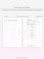 T126 | Expense Tracker in Budget, Spending Log Template