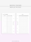 T128 | Monthly Goal & Habit Tracker, MO2P