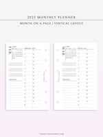 M113_V_2023 | 2023 Monthly Planner Printable (MO1P_Vertical)