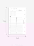 M108 | Monthly Overview, Month on a Page Printable Planner Inserts