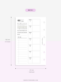 W108_01GX_WO2P_2023 | 2023 Dated Weekly Planner Inserts Printable Template
