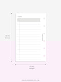 N107 | Checklist Bundle Template to Personalize Category