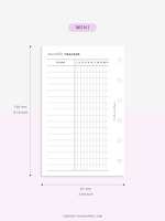T128 | Monthly Goal & Habit Tracker, MO2P