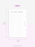 T126 | Expense Tracker in Budget, Spending Log Template