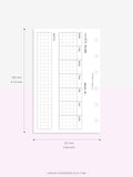 W102_H_2 | Horizontal Weekly Planner Printable
